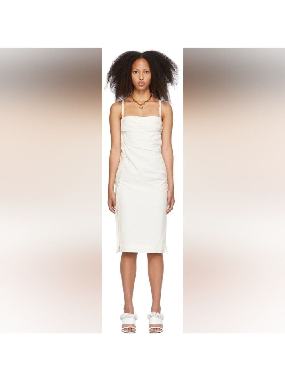 Jacquemus White 'La Robe Laurier' Dress size XL(44) BNWT